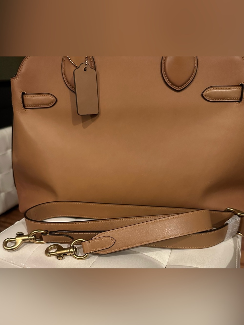COACH Soft Empire Carryall 40 Honey - Picture 11 of 11